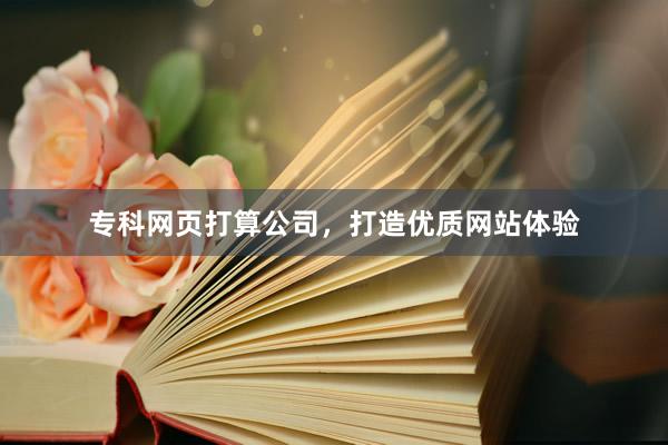 专科网页打算公司，打造优质网站体验